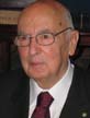 Giorgio Napolitano, photo by Lucy Komisar