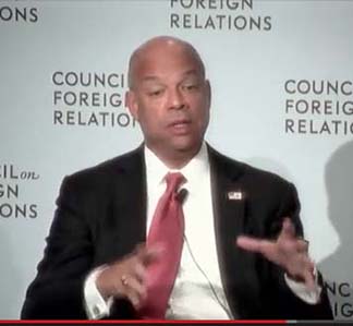 Homeland Security Secretary Johnson shows his contempt