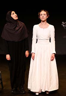 Filipa Braganca as Samira and Felicity Houlbrooke as Tillie, photo Carol Rosegg