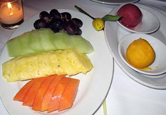 Philippe Chow – fruit and sherbet