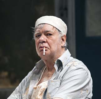 Matthew Kelly as Nellie, front, photo Oliver King