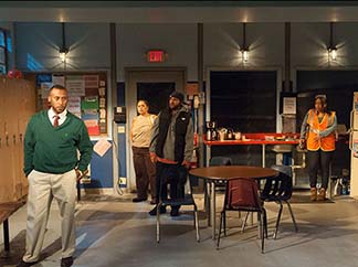 Wendell B. Franklin as Reggie, Lynda Gravatt as Faye, photo Ahron R. Foster