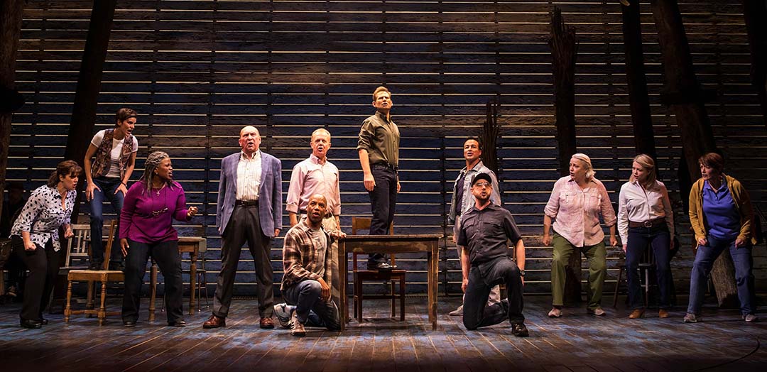 The cast of COME FROM AWAY, photo by Matthew Murphy, large