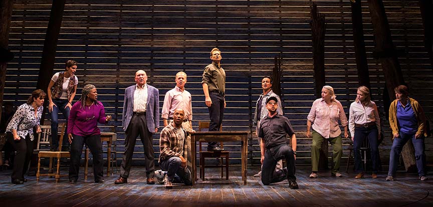 The cast of COME FROM AWAY, photo by Matthew Murphy,
