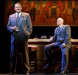 Douglas Sills as Harry Fleming, John Dossett as Tommy Lewis, photo Joan Marcus