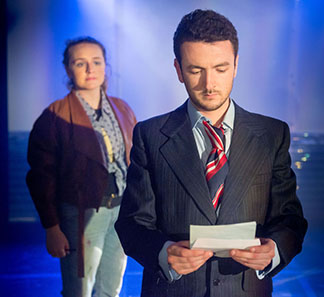 Brian James O’Sullivan as Robbie with Charlaye Blair as The Artist, photo Tim Morozzo
