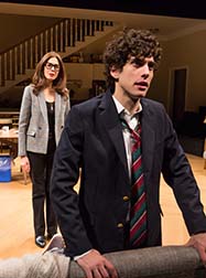 Jessica Hecht as Sherri Rosen-Mason and Ben Edelman as her son Charlie, photo Jeremy Daniel featured