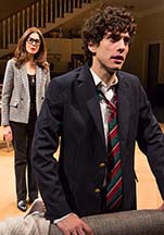 Jessica Hecht as Sherri Rosen-Mason and Ben Edelman as her son Charlie, photo Jeremy Daniel front