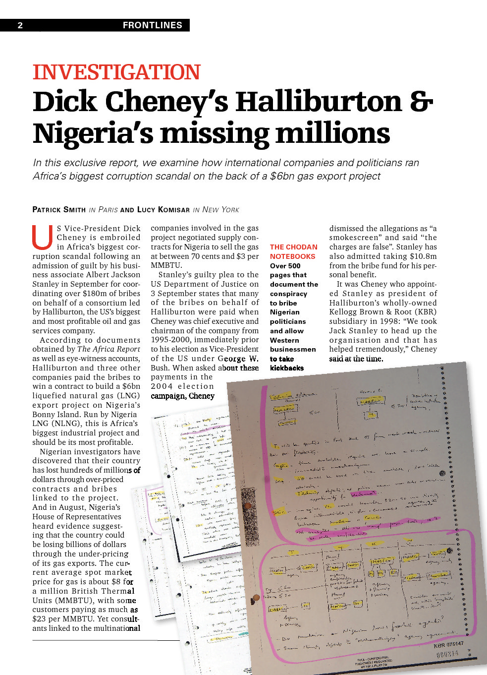 Africa Report Dick Cheney’s Halliburton and Nigeria’s Missing Millions