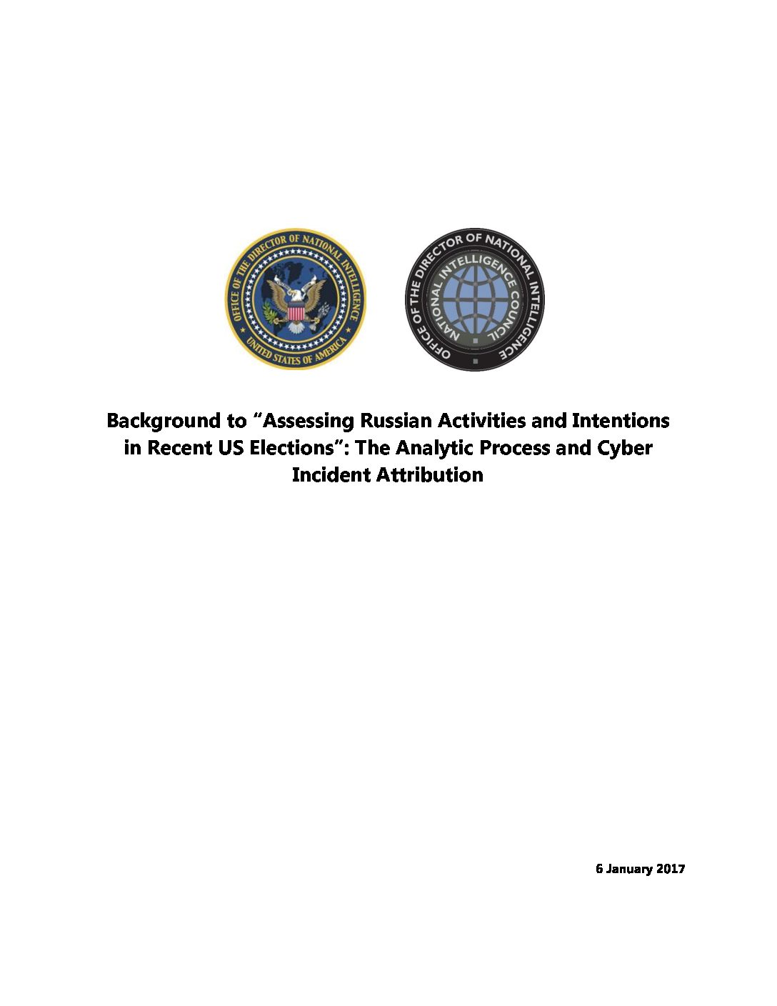 intelligence community assessment jan 17ICA_2017_01
