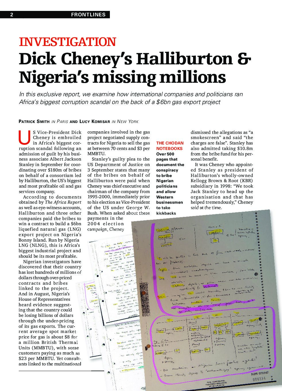 Africa Report Dick Cheney’s Halliburton and Nigeria’s Missing Millions