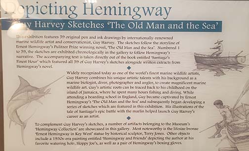 Guy Harvey sketches The Old Man and the Sea
