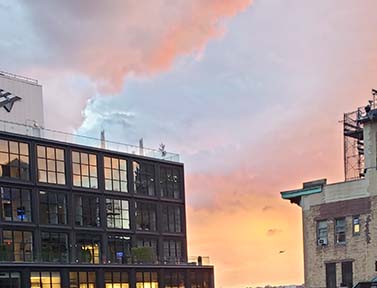 Sunset from the drinks cafe