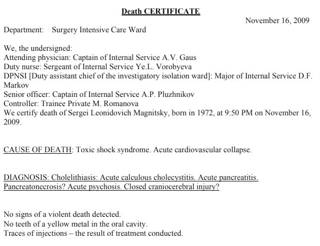 real death certificate no sign of violent death