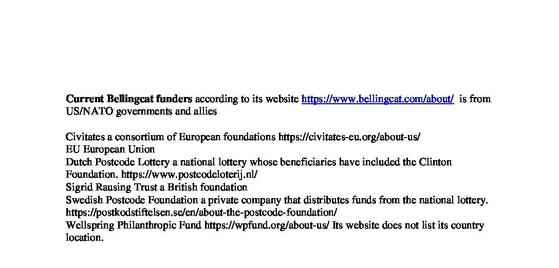 Bellingcat-funders