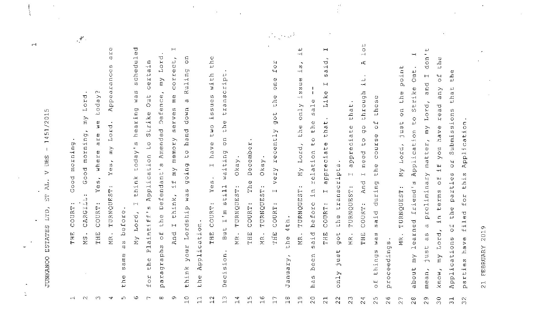 01451 – transcript of hearing in the Supreme Court – 21 February 2019