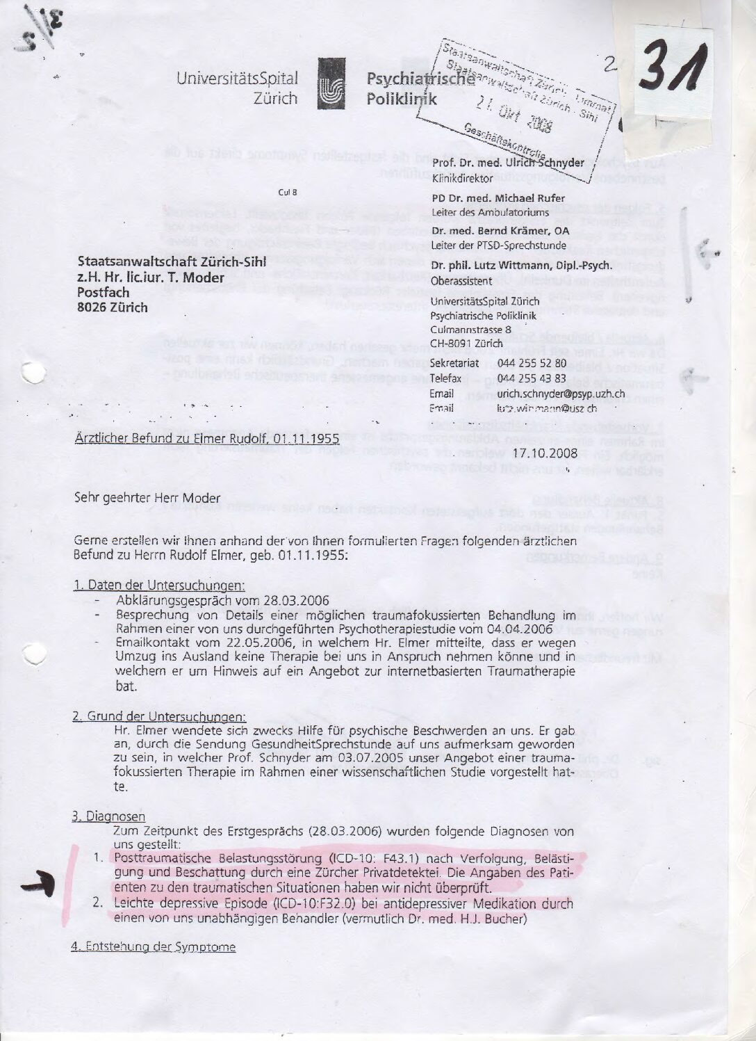 link 07 Medical Attest PTBS Prof. Schnyder STA Moder