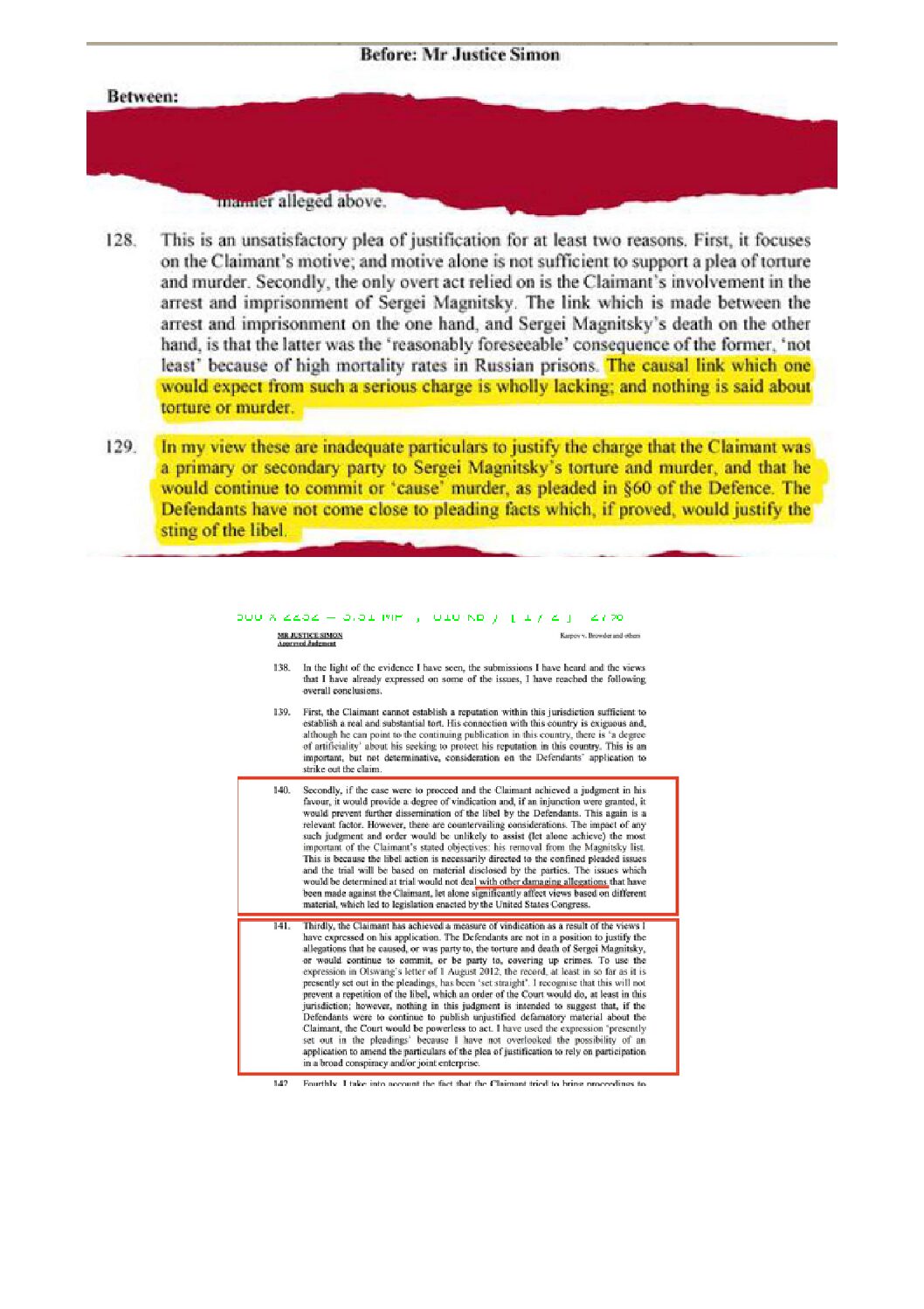 Excerpts Simon decision on Karpov case