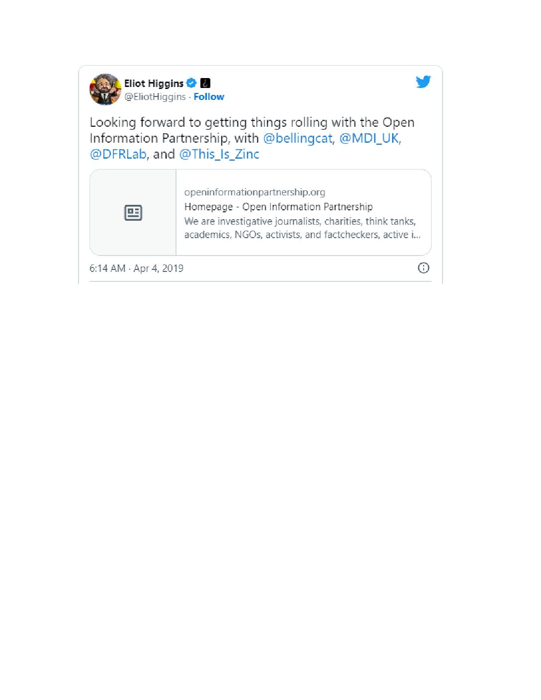 Higgins and Open Information Partnership